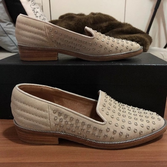 The Kooples Women's Nude Suede Loafer, Low Heel - Picture 3 of 3